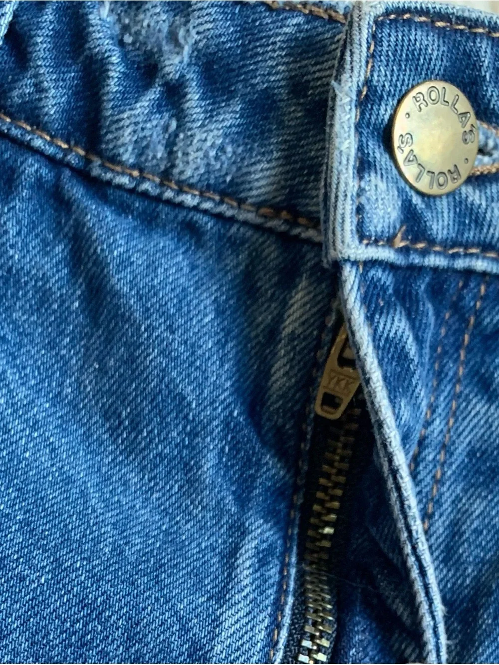 ROLLA'S Dusters High Rise Slim Jean Shorts Blue Size 24